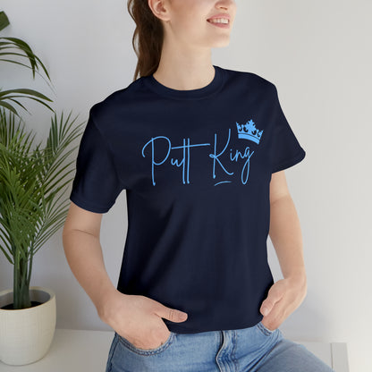 Putt King Disc Golf Unisex T-shirt, Disc Golfer Gift, Retro colors, Frisbee Golf Player, Golfer shirt