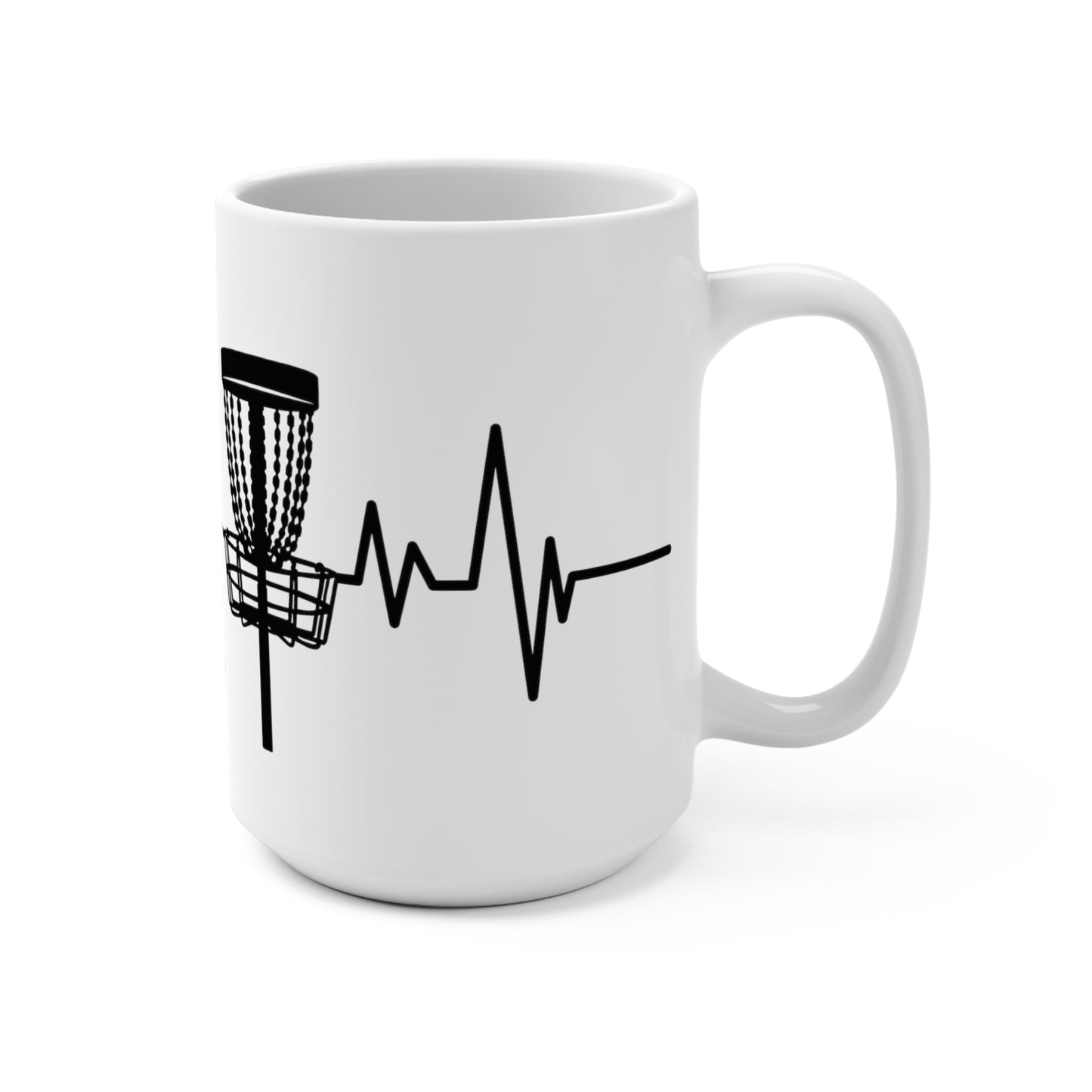 Disc Golf Basket Pulse Coffee Mug - 15oz