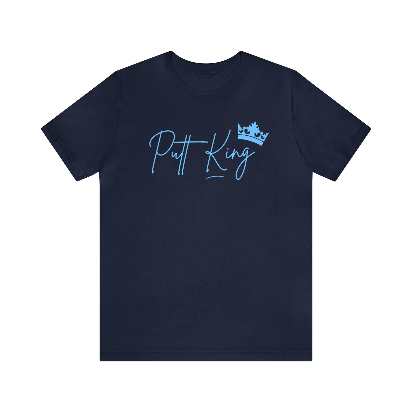 Putt King Disc Golf Unisex T-shirt, Disc Golfer Gift, Retro colors, Frisbee Golf Player, Golfer shirt