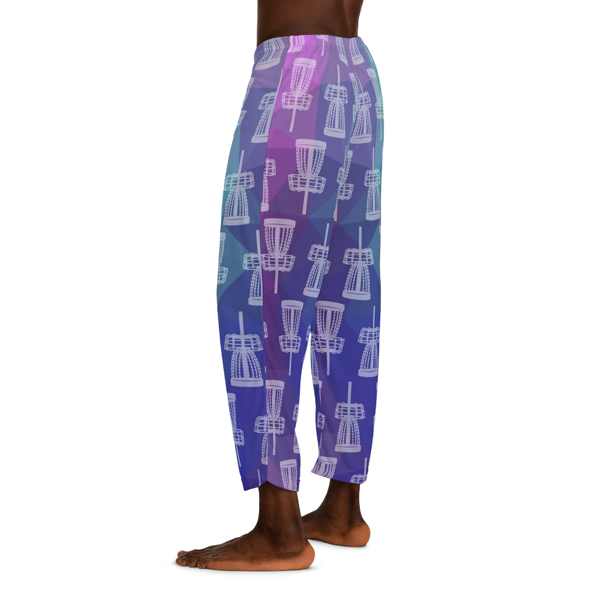 Disc Golf Basket Prism Pattern Lounge Pants