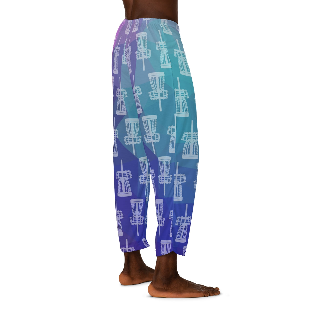 Disc Golf Basket Prism Pattern Lounge Pants